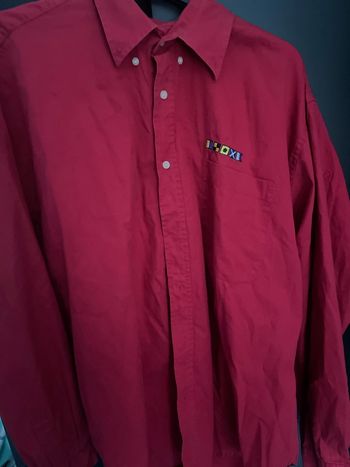 chemise homme rouge