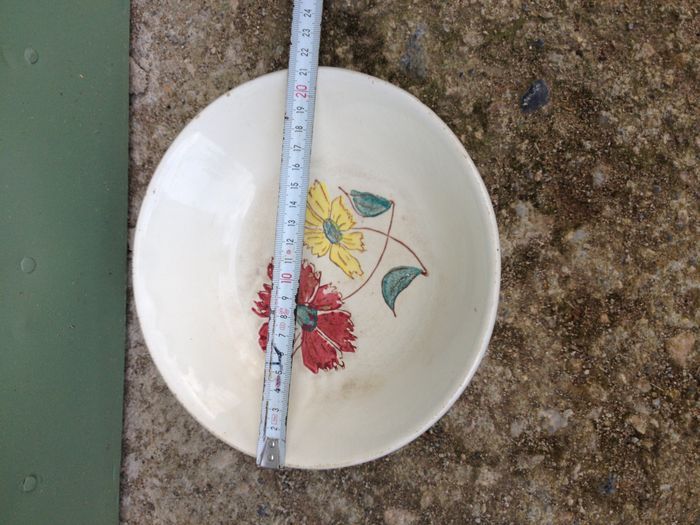 Assiette creuse blanche motifs fleurs - photo numéro 8