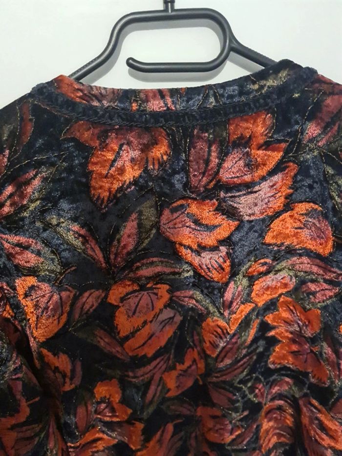 Veste vintage imprimée boutons dorés - photo numéro 6