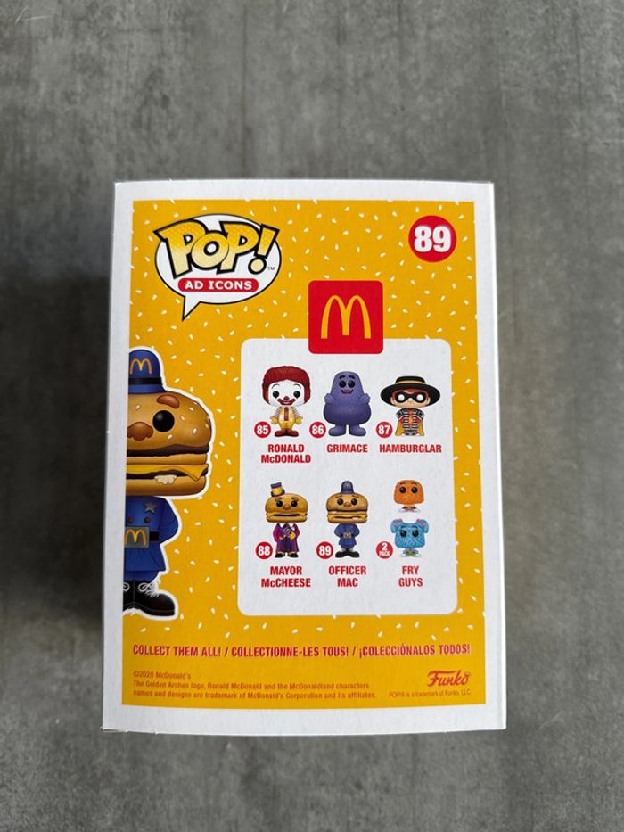 Figurine Funko Pop McDonald’s 89 Officer Mac - photo numéro 2