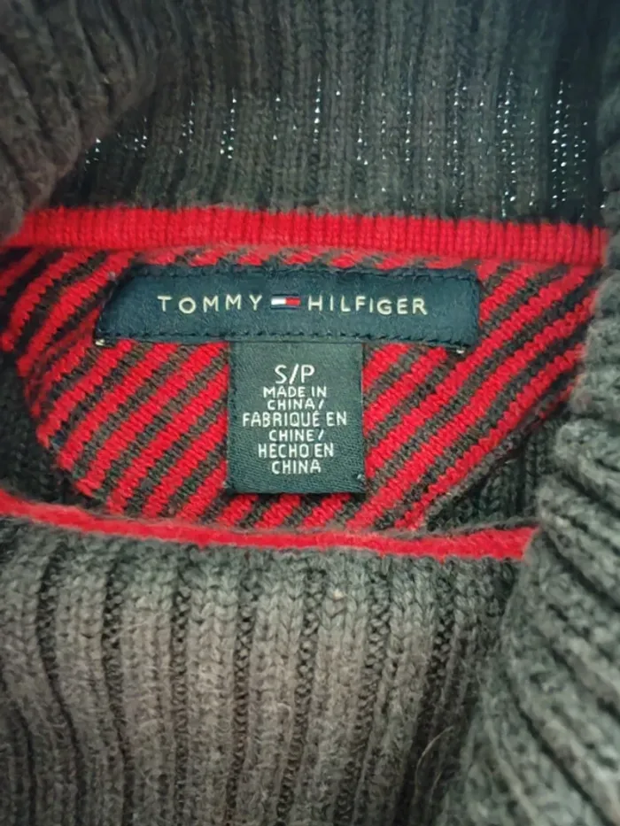 Pull col roulé Tommy Hilfiger – Maille côtelée Taille S Femme - photo numéro 5