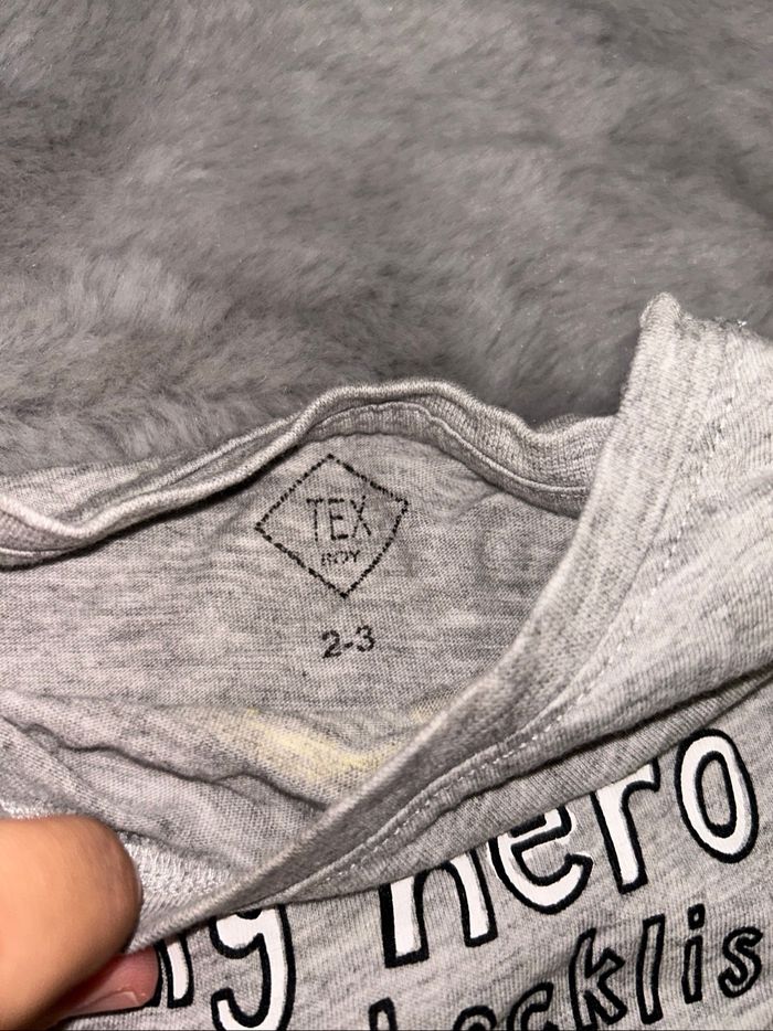 Tee-shirt gris super hero - 2/3 ans - Tex Baby - photo numéro 3