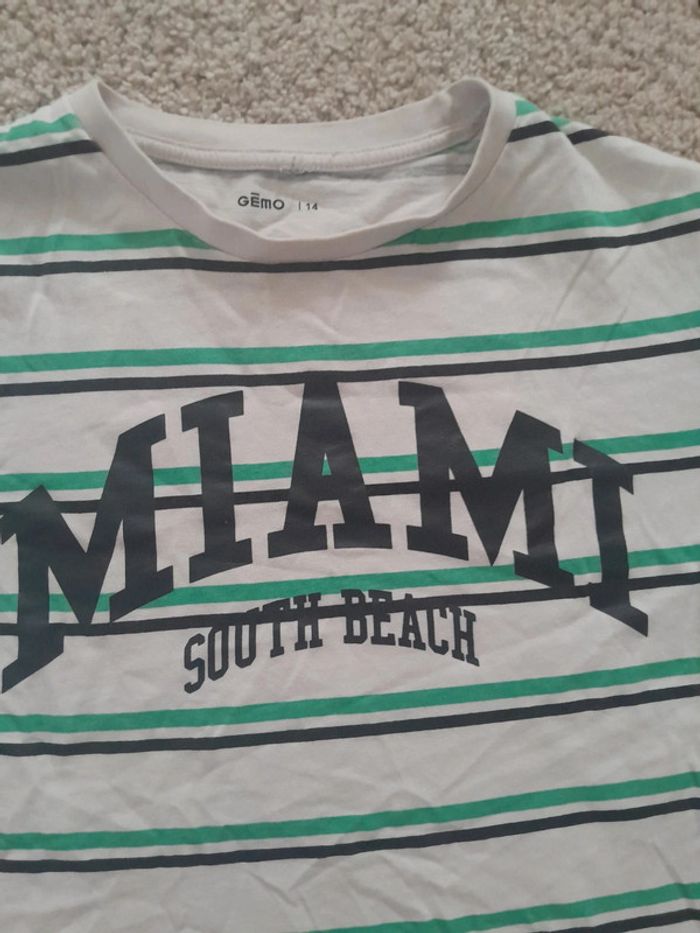 T-shirt Miami-Gemo-taille 14 ans 💞 - photo numéro 2