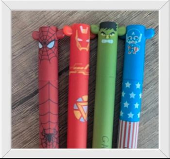 Lot stylos gels effaçables avengers marvel