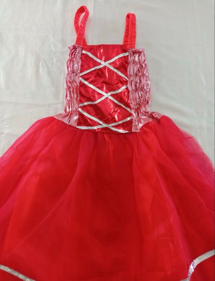 Déguisement robe princesse aile de papillon rouge 4 ans - photo numéro 4