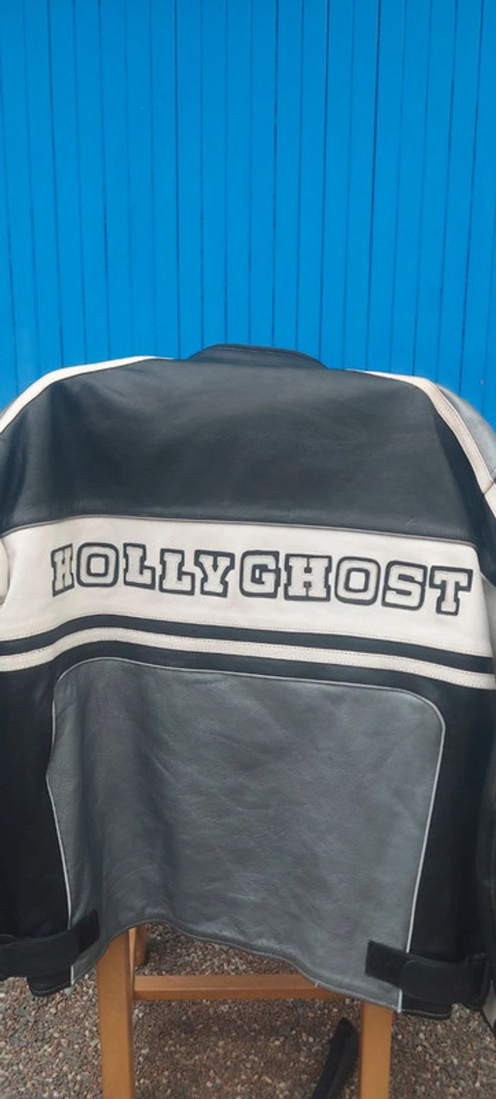 Blouson manteau moto cuir - photo numéro 13
