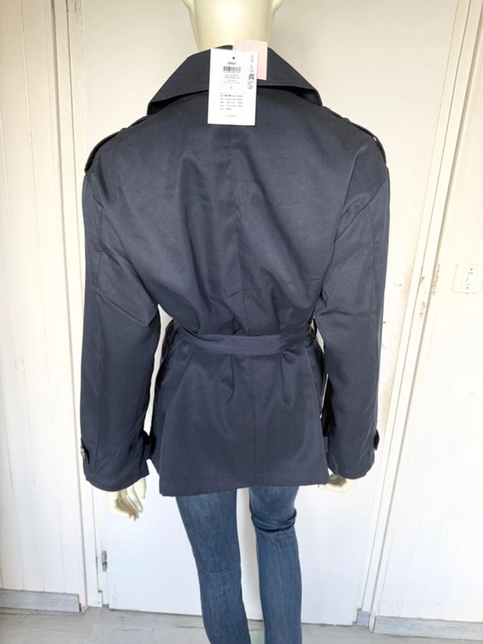 Trench court ONLY – Taille L – bleu marine – Neuf avec étiquette - photo numéro 11