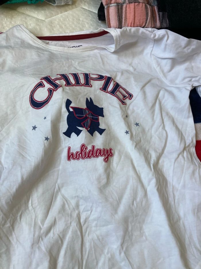 lot deux tee-shirts chipie et chien - photo numéro 4