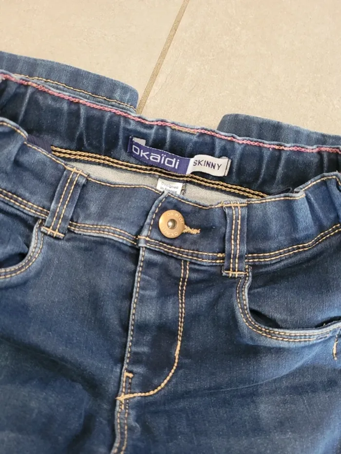 Jean souple skinny Okaïdi t8ans - photo numéro 2