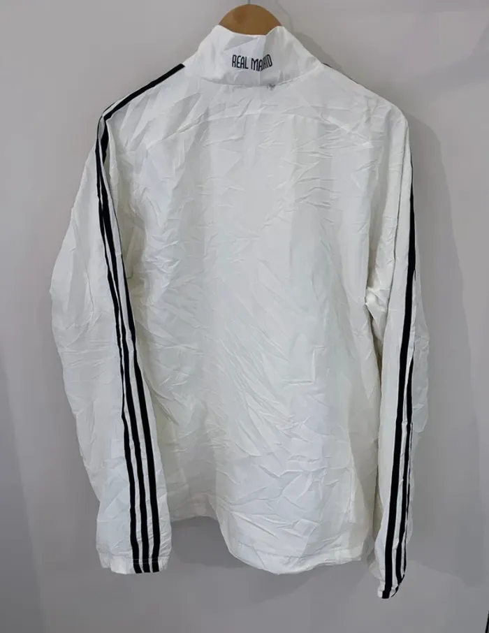 Track jacket Adidas blanche Real Madrid Mens L - photo numéro 2