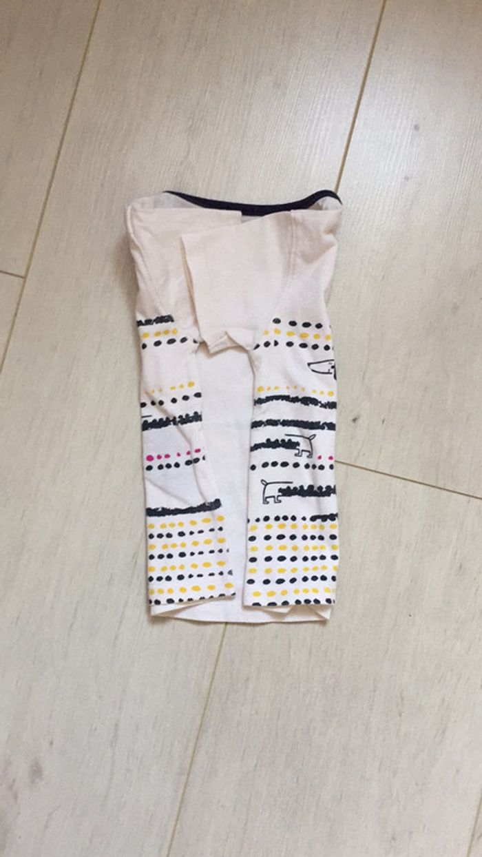 Tee shirt la compagnie des petits 18 mois jaune et bleu - photo numéro 6