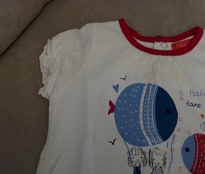 🌸 tee shirt Tissaia 12 mois - photo numéro 2