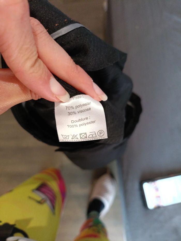 Pantalon à pince devred taille 42 - photo numéro 4