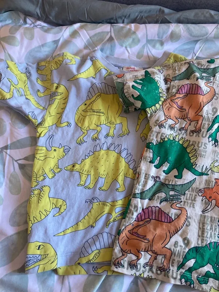Lot t-shirt dinosaure dpam 5ans - photo numéro 2