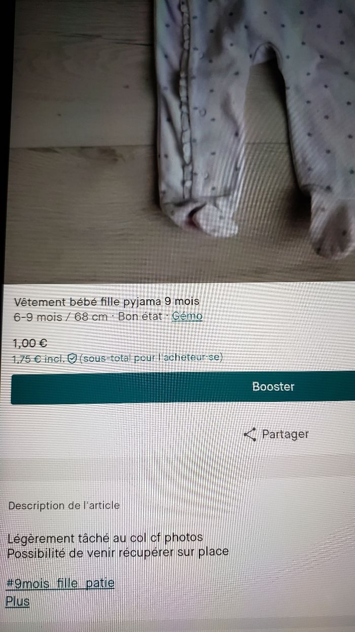 Lot de vêtements fille 9 mois - photo numéro 6