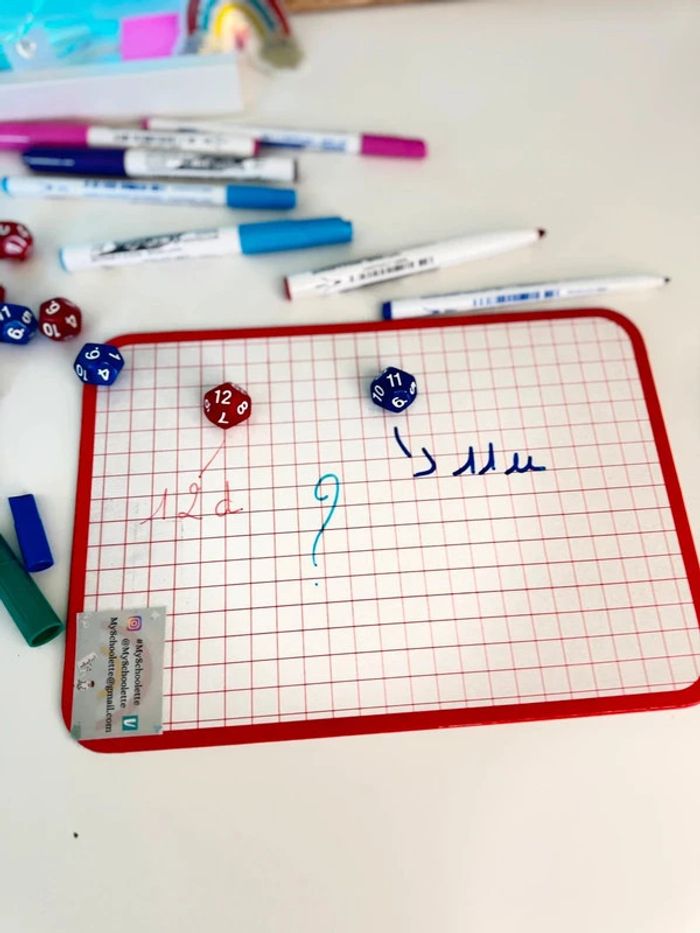Dé à 12 faces numérotés de 1 à 12 : Jeux mathématiques - photo numéro 9