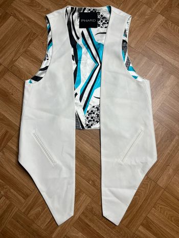 Veste sans manches blanche vintage Phard