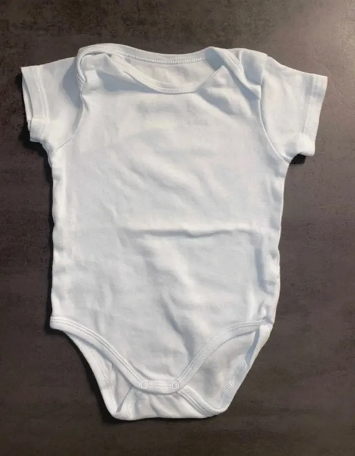 Body blanc manches courtes Kiabi
