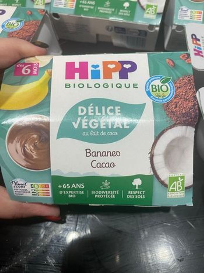 Crème dessert hipp cacao banane