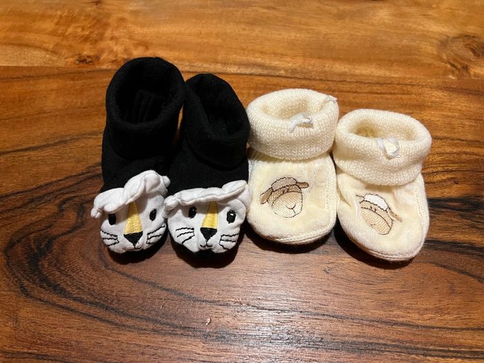 Chausson naissance jamais porté mixte
