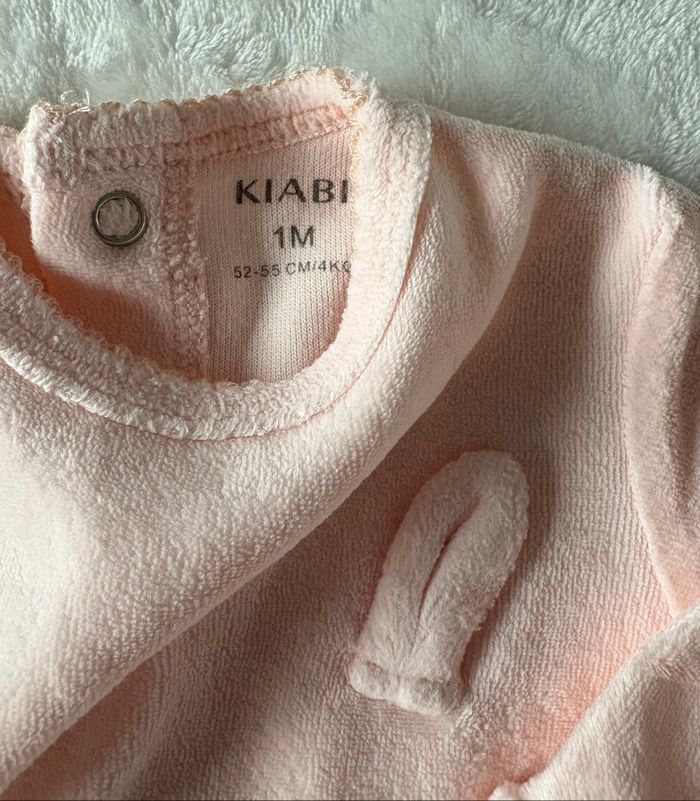 🍼 Pyjama bébé velours - 1 mois - Kiabi - photo numéro 2