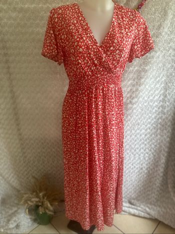 Robe longue rouge