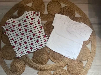 Lot x2 t-shirt MC 4 ans