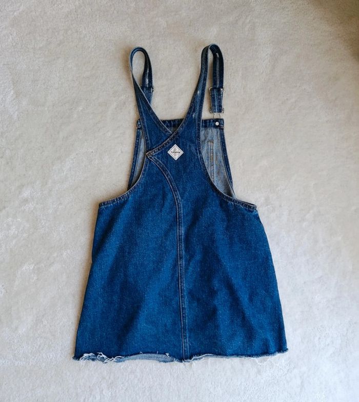 Robe courte salopette Pull & Bear M bleu 100% coton - photo numéro 9
