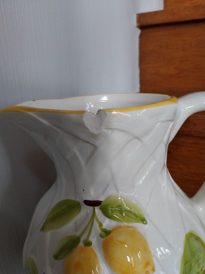 Pichet carafe vase barbotine - photo numéro 6