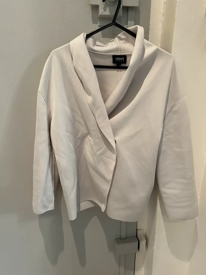Veste blanche armani jeans - photo numéro 2