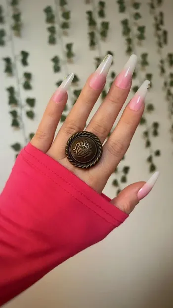 Bague ronde blason *réglable* 💍