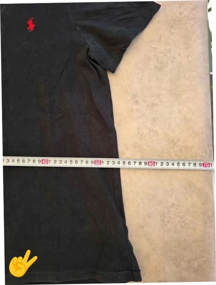 T-shirt Ralph Lauren L coupe col rond noir Homme Men tee80 - photo numéro 6