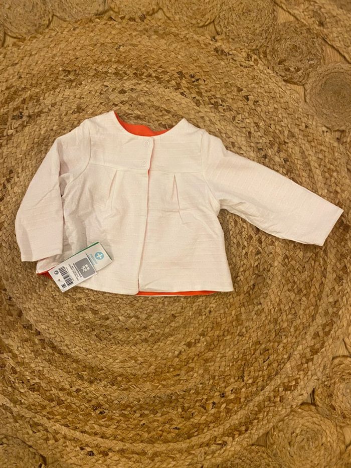 Gilet réversible fille 6 mois Obaibi