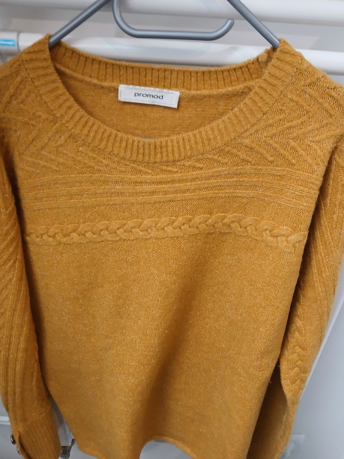 Pull femme moutarde - photo numéro 2