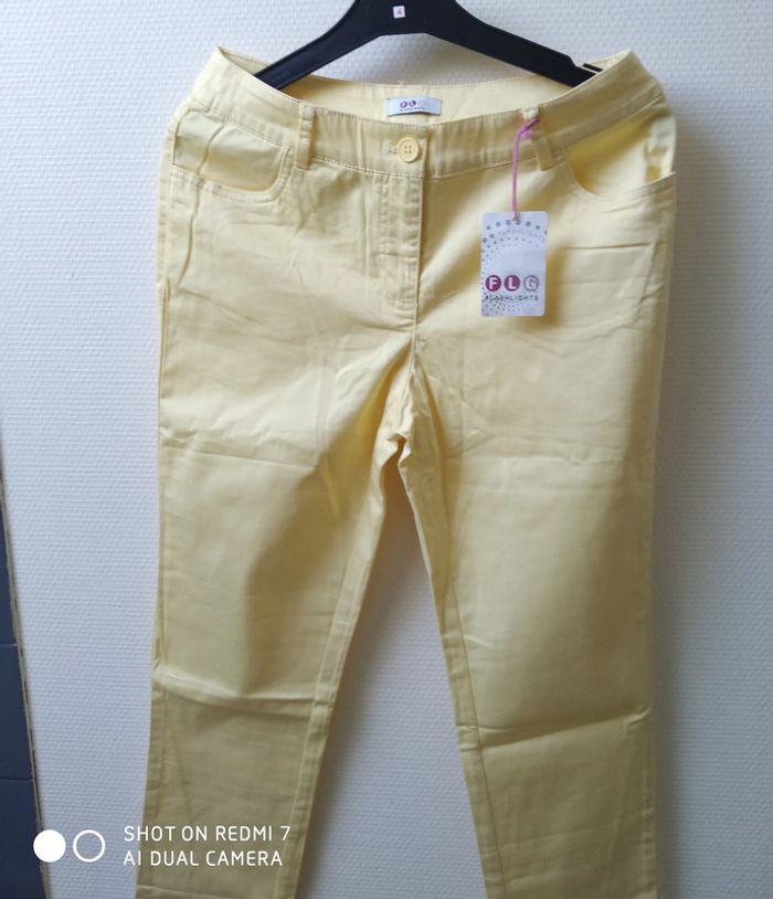 FLG Flashlights pantalon jaune pâle taille 38 - photo numéro 3