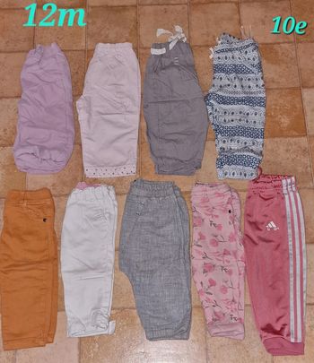 Lot 9pantalon 12mois