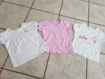 Lot 3 T-shirt, 12-18 mois