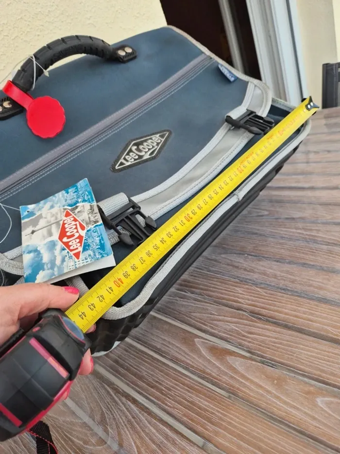 Lee cooper cartable et trousse vert foncé neuf - photo numéro 6