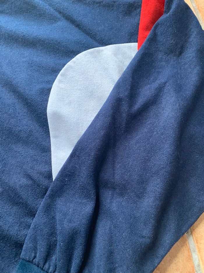 Veste / Track jacket vintage en velours , suédine - photo numéro 2