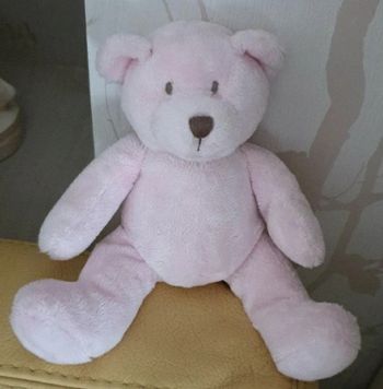 Peluche ours rose
