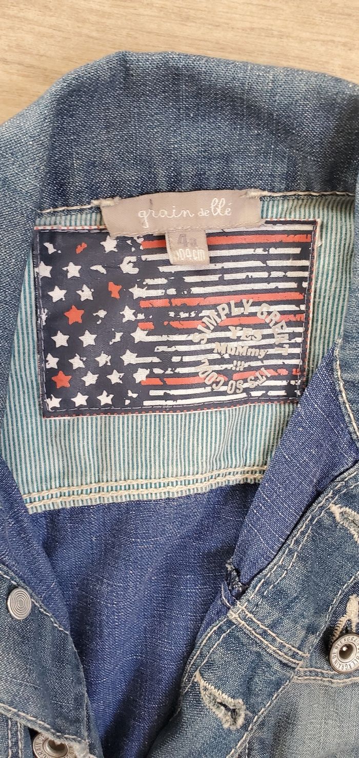 veste jeans - 4 ans - photo numéro 3
