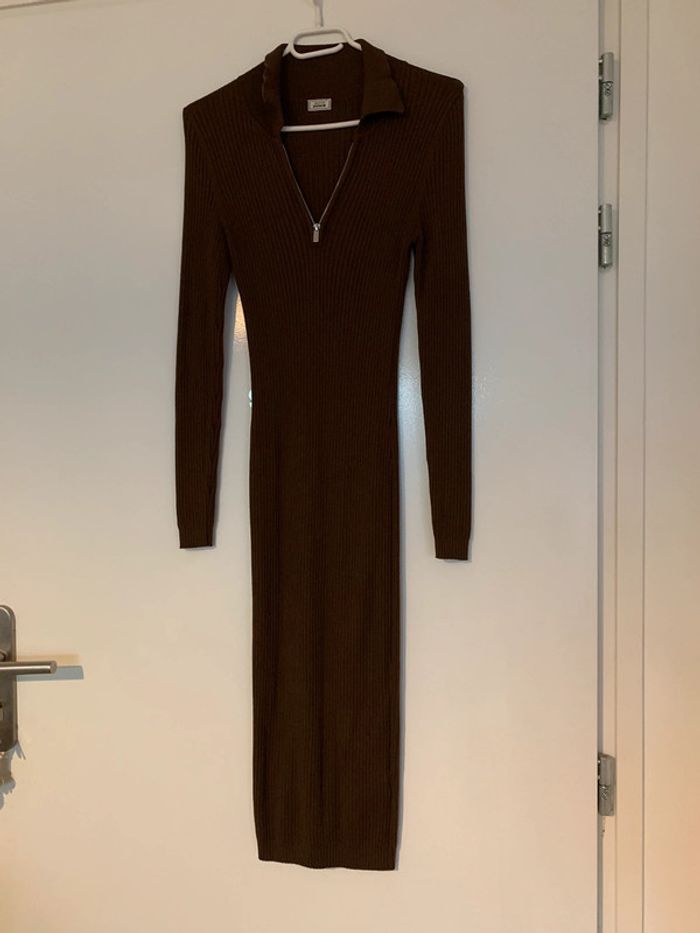 Robe longue côtelé