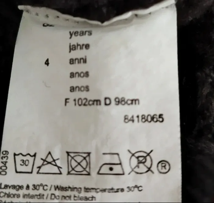 Joli gilet gris foncé en laine Chipie taille 4 ans - photo numéro 4