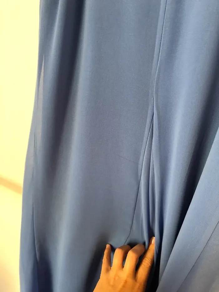 Robe longueur genou bleu avec dentelle Sinequanone taille S/M - photo numéro 8