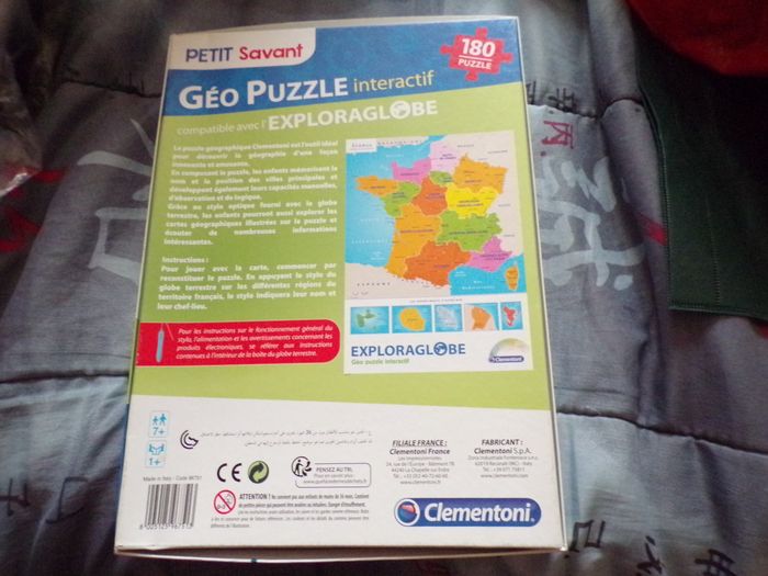 Puzzle carte de France 180 pièces - photo numéro 2