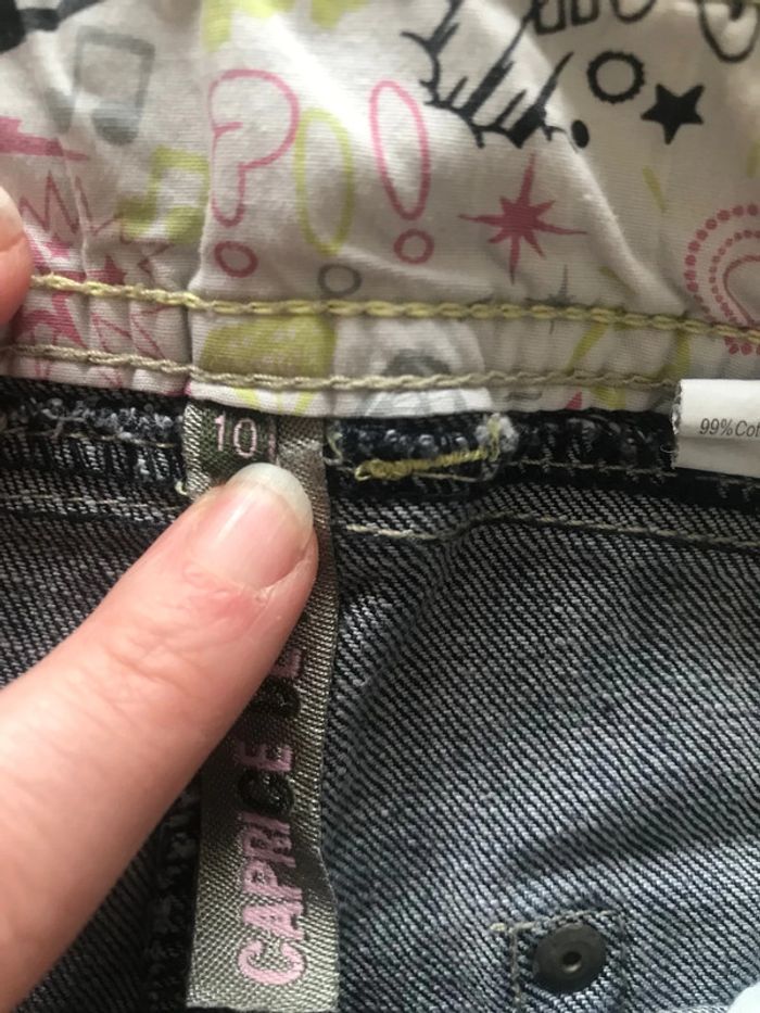 Short en jeans Caprice de fille 10 ans - photo numéro 2