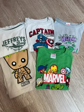 Lot tee-shirts Marvel 5 ans