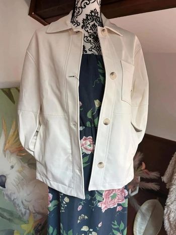 Blazer simili cuir femme