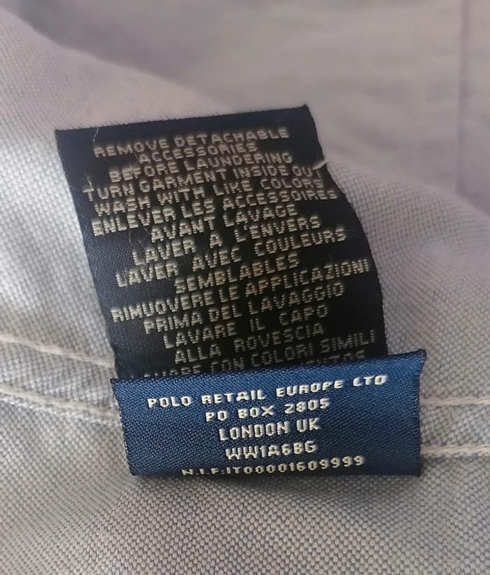 Chemise en jean bleu clair Taille S Ralph Lauren - photo numéro 12