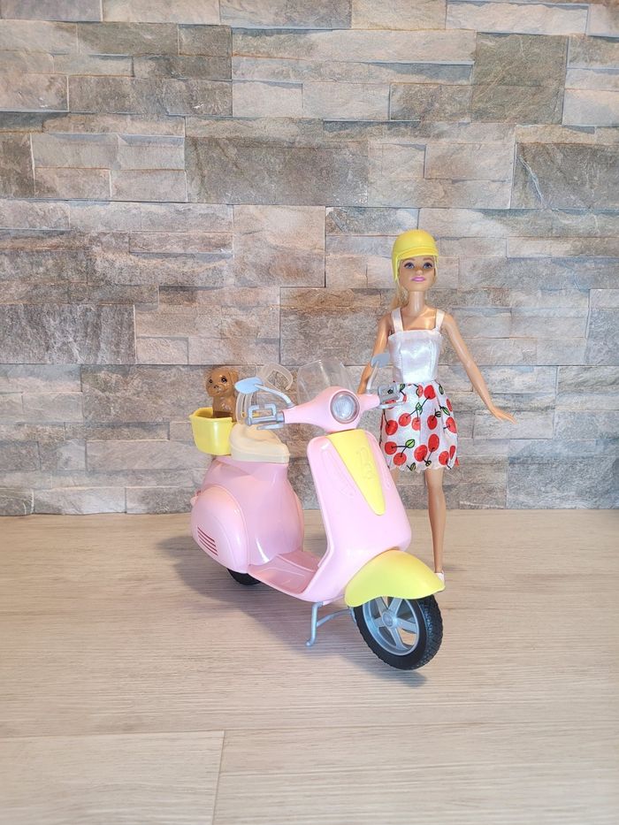 BARBIE Scooter + Chien - photo numéro 7